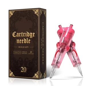20Pcs box Pink 1RL 3RL 5RL 7RL 5F 7F Eyebrow Eyeliner Lips Disposable SMP PMU Tattoo Cartridges Needles for Permanent Makeup