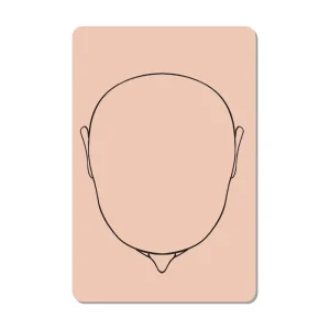 20X30cm 1.6mm PMU Scalp Practice Skin for PMU Training Tool