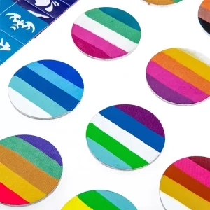 20g Non-toxic Customized Water Based Neon Face Body Paint Split Cake Face Paint Supplier