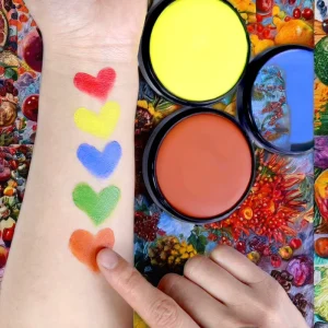 20g Professional Customizable Water Soluble Washable Facial Painting Pigment High Saturation CE Certified