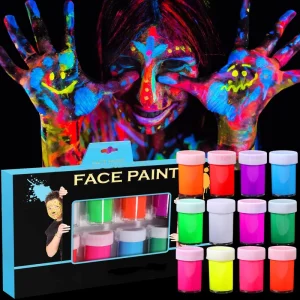 20ml UV Neon Face Paint Glow in the Dark Fluorescent Body Painting Supplies