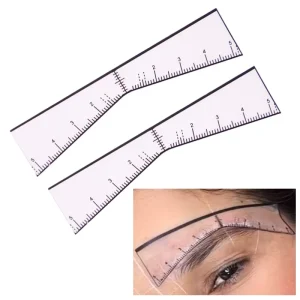 20pcs/Bag Brow Easy Mapping Stencil Tool Eyebrow Sticker Kit Microblading PMU Measure Tool Brow Shape Design Positioning