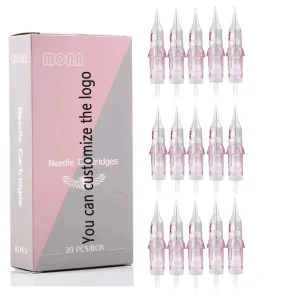 20pcs/Box Customize Logo 1RL 3RL 5RL Tattoo Cartridge Needle for Tattoo Machine Pen Needle Individual Package 0.3mm