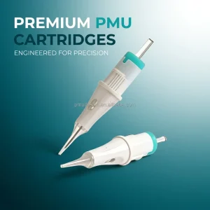 20pcs Box PMU Microblding Supplies Tattoo Needles Disposable Cartridges Tattoo for PMU Fine Line 1RL Tattoo Cartridges Needles