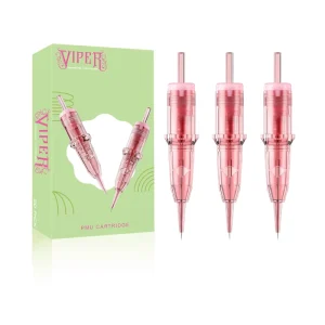 20pcs Box Quality Pink PMU SMP Sharp Tattoo Needles Permanent Makeup Cartridge Long Tip