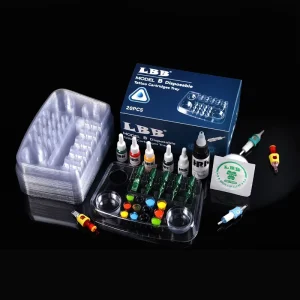 20pcs Box Tattoo Needle Head Holder Container Cup Waterproof Plastic Ink Tray Permanent Makeup