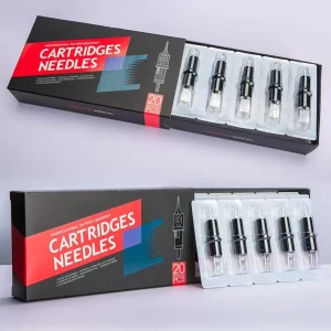 20pcs Disposable EO Gas Sterilized Stainless Steel Tattoo Cartridge Needles for Micropigmentation Permanent Body Art
