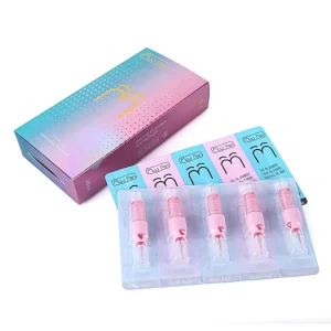 20pcs Finger Pad Pink Tattoo Cartridge Needles Soft Rebound Membrane Eyebrow Lips Makeup Beauty Tattoo Needle Cartridges