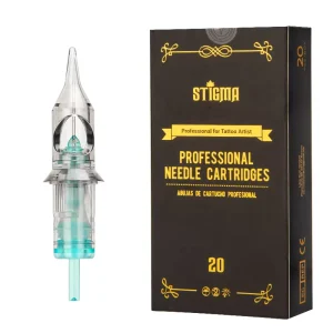 20pcs Premium Professional Disposable Stainless Steel Tattoo Needle Cartridge Stigma Permanent Makeup Cartridges Skin Safe