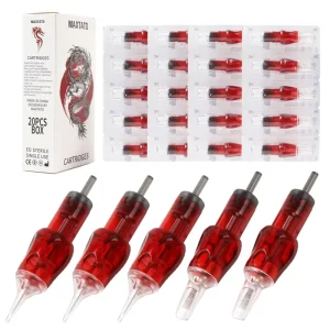 20pcs Sterilized Tattoo Needle Cartridge 5 7 9 11 13RM RS RL M Round Liner Shader Magnum Membrane for Tattoo Gun Machine