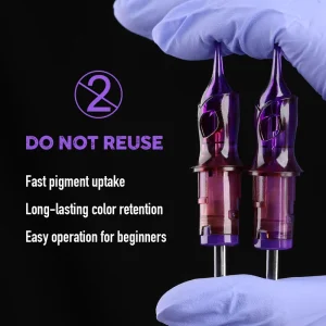 20pcs Tattoo Needles Disposable Cartridges Tattoo Round Liner for PMU 1RL 3RL Tattoo Cartridges Needles