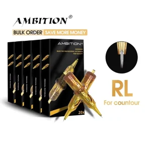 20pcs box 0.25 0.3 0.35mm RL RS RM M1 Tattoo Cartridges 1RL 3RL 5RL 7RL 5RM 7RM 9RM 25RM 7RS 5M1 Tattoo Needles
