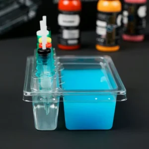 20pcs/box Disposable Tattoo Cartridge Needle Holder Ink Cup Holder Tattoo Ink Needle Cleaning Accessories