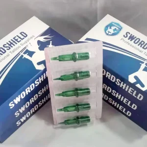 20pcs box Premium Sterilized Customizable Packaging Green Permanent Makeup Disposable PMU Tattoo Cartridge Needle