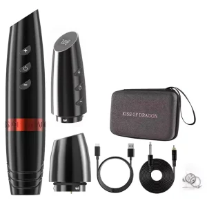2100mAh Electric Tattoo Gun Professional Wireless Tattoo Machine Pen with Double Battery for Body Art Permanent Makeup