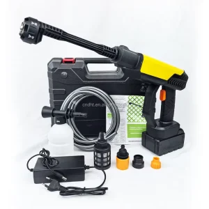 21V-48V Battery Powered Brushless Motor Mini High Pressure DIY Foam Jet Spray Gun 90 PSI 9 oz Cup Capacity Home Projects