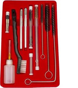 23 Piece Spray Gun Cleaning Kit with Case Complete Set to Clean HVLP Paint Guns Air Tools Gravity Detail Airbrush