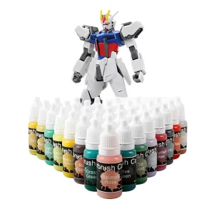 24 Colors Artist Airbrush Acrylic Paint Set Kit Water-Based Quick Dry Multi-Purpose Spray Paint Supplies