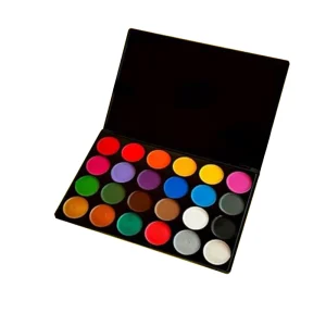 24 Colors Safe and Easy to Use Face Paint Kit for Kids Stencils Book and Professional Halloween Makeup Kit