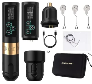 2400mAh 2.5 3.5 4.0 4.5mm Stroke Brushless Motor Professional Rotary Tattoo Gun Wireless Tattoo Pen Machine