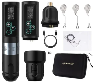 2400mAh 2.5 3.5 4.0 4.5mm Stroke Brushless Motor Professional Wireless Rotary Tattoo Pen Machine for Body Art