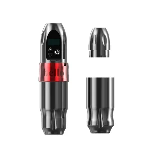 2400mAh 4mm Stroke Wireless Tattoo Pen Professional Electric Rotary Tattoo Gun Machine with Spare Grip and RCA Adapter