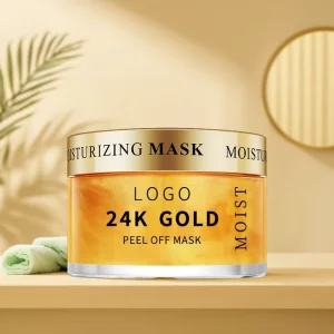 24K Gold Organic Moisturizing Nourishing Glowing Customizable Facial Mud Mask