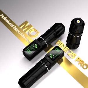 25 PRO Wireless Tattoo Machine Pen Adjustable Stroke Coreless Device Tattoo Cartridges Pen for Permanent Body Art