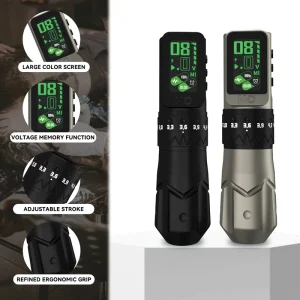 25 Pro Wireless Tattoo Machine Color Screen Cartridges Tattoo Pen Body Art Permanent Makeup Cartridges Machine