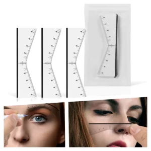 25 pc Pack Disposable Microblading Eyebrow Stencil Stickers Brow Guide Shaping Tool PMU Makeup