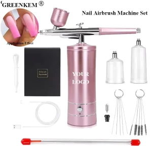 25SPI 30SPI Professional Nail Airbrush Machine Spray Facial Set Makeup Airbrush Gun Nail Art Paint Nail Airbrush