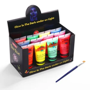 25ml UV Face Color Facial Painting Paste Luminous Face Color Night Light Human Body Painting Pigment