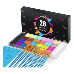 26 Colour Face Paint Non-Toxic Face Paint Sport for Kids & Adults