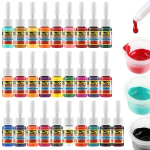28 Colors Tattoo Ink Practice Pigment 5ml 1/6oz with Custom Logo Option for Tattoo Shops