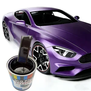 2K Purple Polyurethane Liquid Coating High Coverage Weather Resistant Car Paint Spray Auto Base Clear Coat