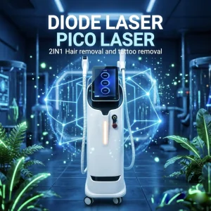 2in1 Diode Laser Hair Tattoo Removal Machine 808nm Diode Laser Nd Yag Q-Switch Laser Beauty Equipment
