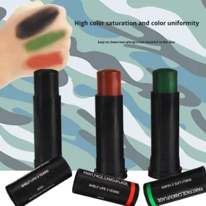 3-Color Camouflage Acrylic Paint for Outdoor Camping Disguises
