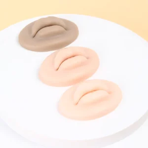 3 Color Practice Soft 3D Silicone Lips Skin for Microblading Lip Training Tattoo Permanent Makeup Tool