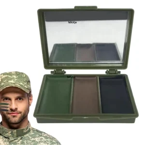 3 Colors Face Paint Stick, Waterproof Tactical Body Paint for Hunting, CS Games