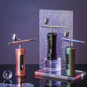 3 Colors Portable Nail Art Painting Airbrush Tools Wireless Kit Compressor Airbrush Nail Drawing Spray Gun