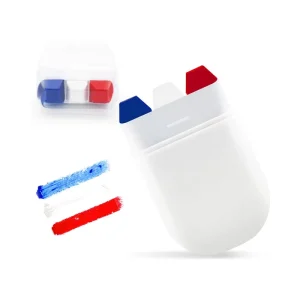3 Colors Stripe Custom Logo Independence Day Sports Events Fan Brush Flag Face Paint Stick for Football