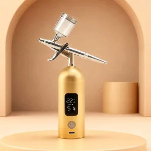 3-Pressure Mode LED Airbrush-35PSI Max For Professional Makeup Nail Art Cake Decorating & Model Painting
