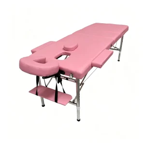 3 Section Foldable Massage Bed Stainless Steel Leg Head or Leg Part Adjustable Lifting Facial Bed