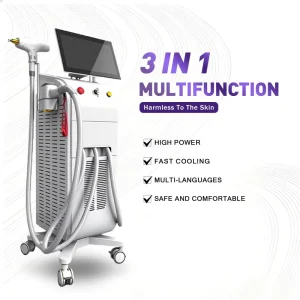 3 in 1 Laser Equipment Diode Nd Yag Laser IPL Laser Hair Removal Tattoo Removal Beauty Device Machine Professionnelle