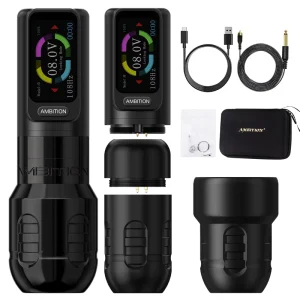3.5mm/4.0mm Stroke Brushless Motor Professional Rotary Tattoo Gun Wireless Tattoo Pen Machine with 34/42mm Grip