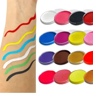 Customizable Kids Safe Single Color Water Based Face Paint Palette EN71 Certified Non toxic Factory for Party Makeup