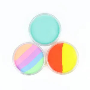 30g Private Logo Water-Based Rainbow Split Paint Non-Toxic Skin-Friendly Professional Face & Body Paint