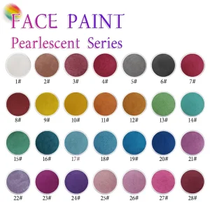 30g Professional Monochrome and Water-Based Colorful Face and Body Paint Pearly Finish for Body Painting Supplies