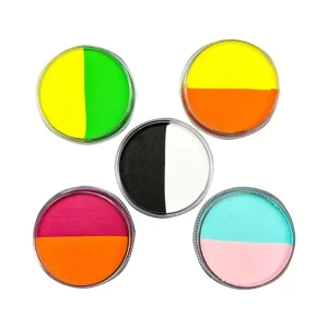 30g Two-Tone Neon Water-Based Face and Body Paint for Holiday Makeup and Body Painting Supplies