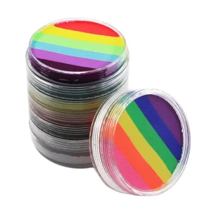 30g Water Activated Face Paint Multi layer Face And Body Painting Rainbow Split Cake Body Art Face Painting For Party